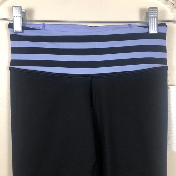 Lululemon Run For Your Life Crop Black Leggings Workout Active Size 4 - Picture 5 of 14